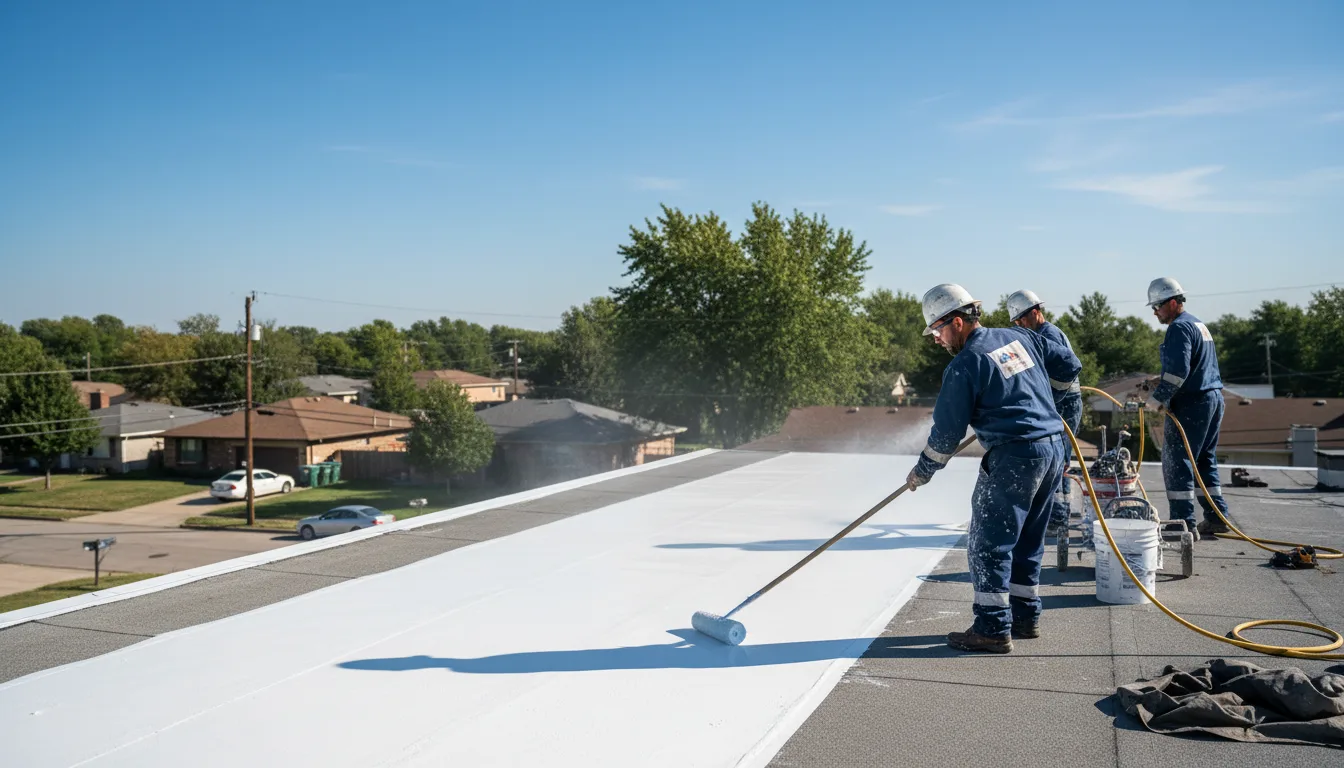 Commercial roof coating in Saint Jo, TX near me